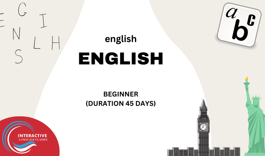 Beginner English Language Course Beginner English spoken course
