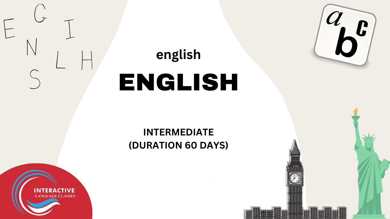 intermediate English course