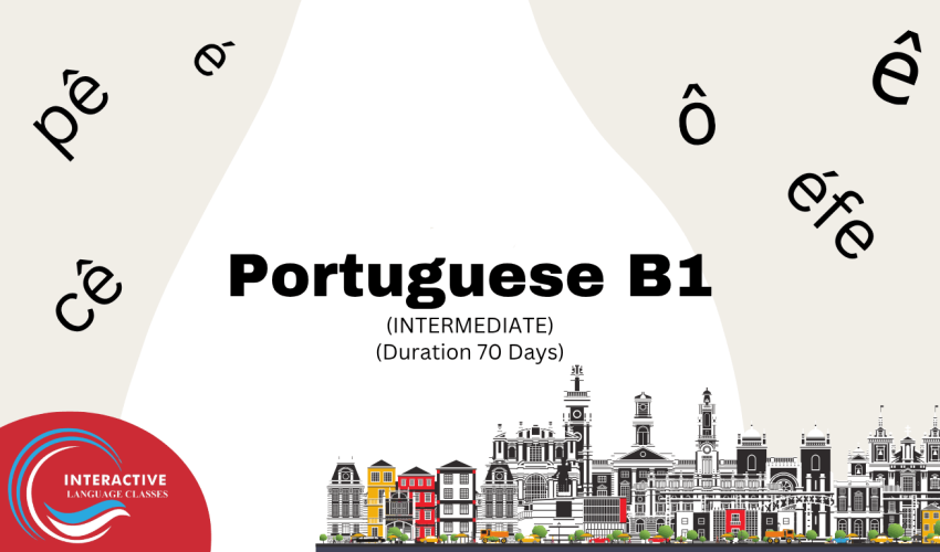 Intermediate B1 Portuguese classes Intermediate B1 Portuguese classes