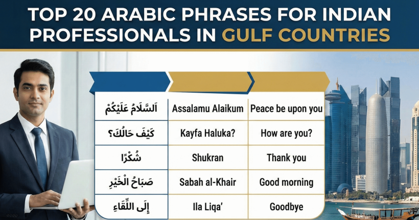 Top 20 Arabic Phrases Every Indian Professional Must Know Before Working in Gulf Countries